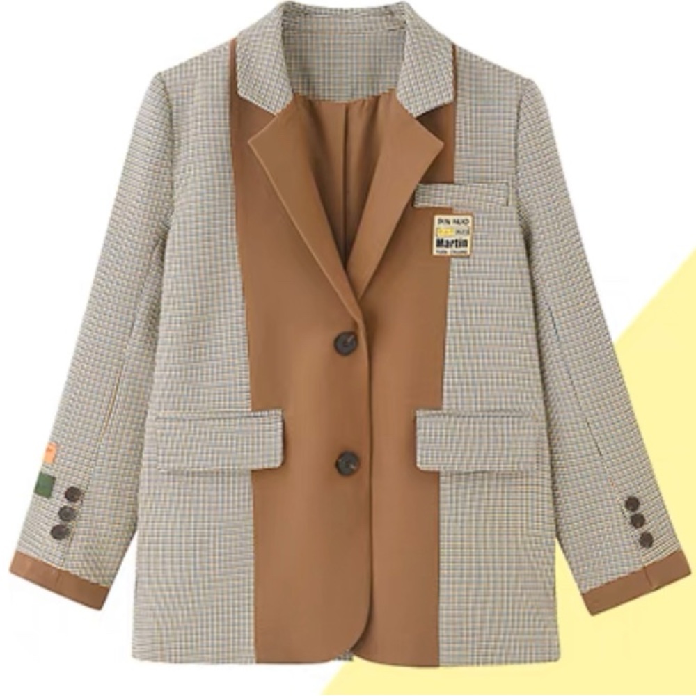Two Colored Suit Jacket